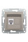 Розетка компьютерная, RJ45, кат.6, UTP Бронза Asfora, EPH4700169