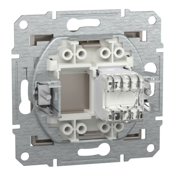 Розетка компьютерная, RJ45, кат.6, UTP Бронза Asfora, EPH4700169