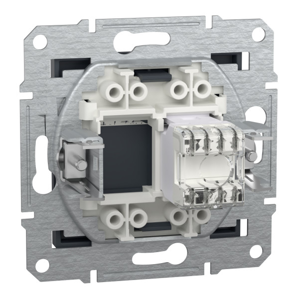 Розетка компьютерная, RJ45, кат.6, UTP Антрацит Asfora, EPH4700171
