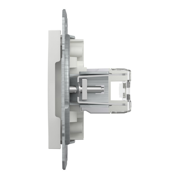 Розетка компьютерная, RJ45, кат.6, UTP Белая, Asfora EPH4770121