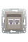 Розетка компьютерная, RJ45, кат.6, UTP, двойная Бронза Asfora, EPH4800169