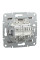Розетка компьютерная, RJ45, кат.6, UTP, двойная Бронза Asfora, EPH4800169
