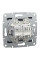 Розетка компьютерная, RJ45, кат.6, UTP, двойная Антрацит Asfora, EPH4800171