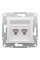 Розетка компьютерная, RJ45, кат.6, UTP, двойная Белая, Asfora EPH4870121
