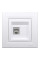 Розетка компьютерная, RJ45, кат.5е, STP Белая, Asfora EPH5000121