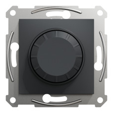 Светорегулятор поворотный LED, RC 3-370 Вт, Антрацит, Asfora, EPH6800171