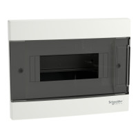 Щит пластиковый Easy9 EU, врезной, 1 ряд 8 модулей, дымчатые двери, Schneider Electric EZ9EUA108