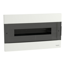 Щит пластиковый Easy9 EU, врезной, 1 ряд 18 модулей, дымчатые двери, Schneider Electric EZ9EUA118
