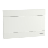 Щит пластиковий Easy9 EU, врізний, 1 ряд 12 модулів, білі двері, Schneider Electric EZ9EUB112