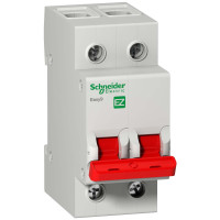 Вимикач навантаження І-О, 2Р, 400В, 40А, 5кА, Easy9, Schneider Electric EZ9S16240