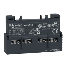 ДОДАТ.БЛОК КОНТАКТІВ НО+НО, Schneider Electric GVAE20