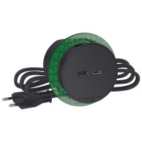 Розетка USB для зарядки в стол, антрацит, Schneider Electric INS44009