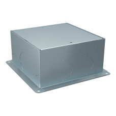 Монтажная коробка для лючков на 4 модуля, металл, серый, 100х228х228, Schneider Electric INS52001