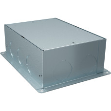 Монтажная коробка для лючков на 6-8 модулей, металл, серый, 100х304х228, Schneider Electric INS52002