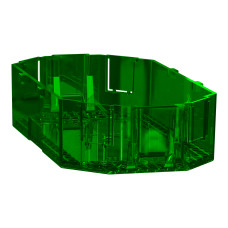 Крышка суппорта Unica NEW, 2 модуля, зеленый, 23х65х125, Schneider Electric INS52153