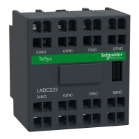 ДОДАТ.КОНТ.БЛОК 2НО+2НЗ ФР.МОНТ., Schneider Electric LADC223