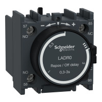 ДОДАТ.КОНТ.БЛОК З ВИТРИМКОЮ ЧАСУ, Schneider Electric LADR0