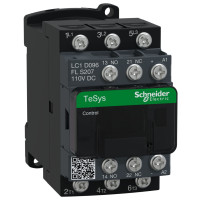 ЖД КОНТАКТОР TESYS LC1D 3P 9А=110В НИЗК, Schneider Electric LC1D096FLS207