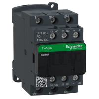 КОНТАКТОР 3Р,12A,НО+НЗ,110В ОБМЕЖ., Schneider Electric LC1D12FD