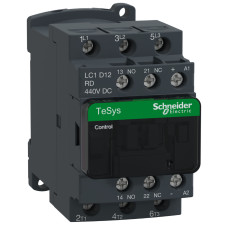 КОНТАКТОР 3Р, 12А, 1НО+1НЗ, =440В, Schneider Electric LC1D12RD