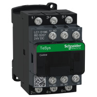 ЖД КОНТАКТОР TESYS LC1D 3P 18А =24В СТД, Schneider Electric LC1D186BDS207