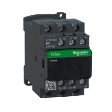 КОНТАКТОР 3Р,18A,НО+НЗ,24В ОБМЕЖ., Schneider Electric LC1D18BD
