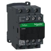КОНТАКТОР 3P, 18A - AC3, 1НЗ, 1НО =48В, Schneider Electric LC1D18ED