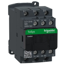 КОНТАКТОР 3Р,18A,НО+НЗ,220В ОБМЕЖ., Schneider Electric LC1D18MD