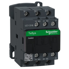 КОНТАКТОР 3Р,18A,НО+НЗ,380В 50Гц, Schneider Electric LC1D18Q7