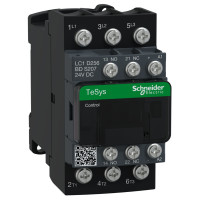 ЖД КОНТАКТОР TESYS LC1D 3P 25А =24В СТД, Schneider Electric LC1D256BDS207