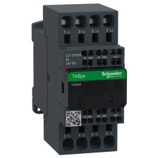 КОНТАКТОР 4Р 40A 1НО+1НЗ, =24В ПРУЖ., Schneider Electric LC1DT403BL