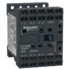 КОНТАКТОР TESYS K 3P 9A НВ ~24В ПРУЖ, Schneider Electric LC1K09103B7