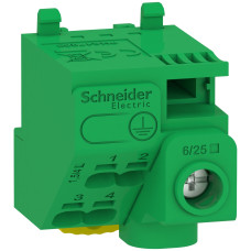 Клемний блок PE, 5 виходів, 1x25 мм? + 4x4 мм? Schneider Electric LGYT1E05