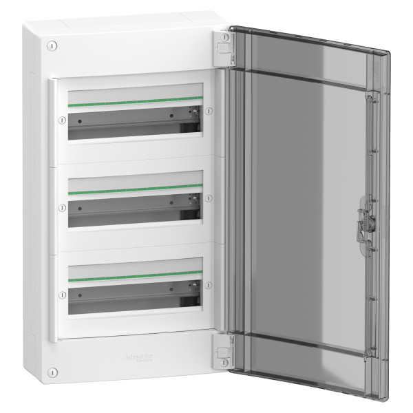 Щит розподільчий врізний, 3 ряди, 39 модулів, димчасті двері, PrismaSeT XS Schneider Electric LVSXP313