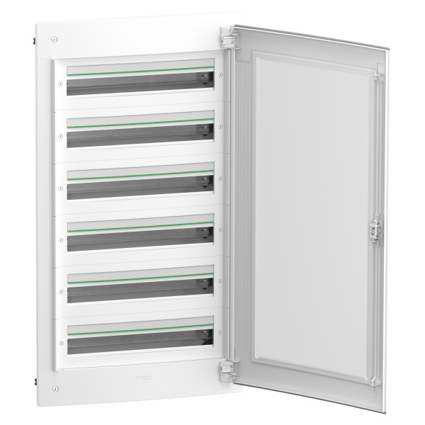 Щит розподільчий врізний, 6 рядів, 144 модулі, прозорі двері, PrismaSeT XS Schneider Electric LVSXP624