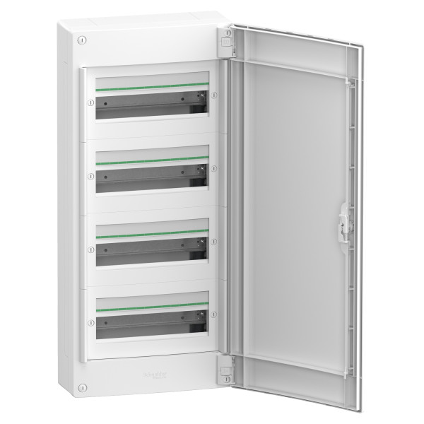 Щит розподільчий навісний, 4 ряди, 52 модулі, білі двері, PrismaSeT XS Schneider Electric LVSXQ413