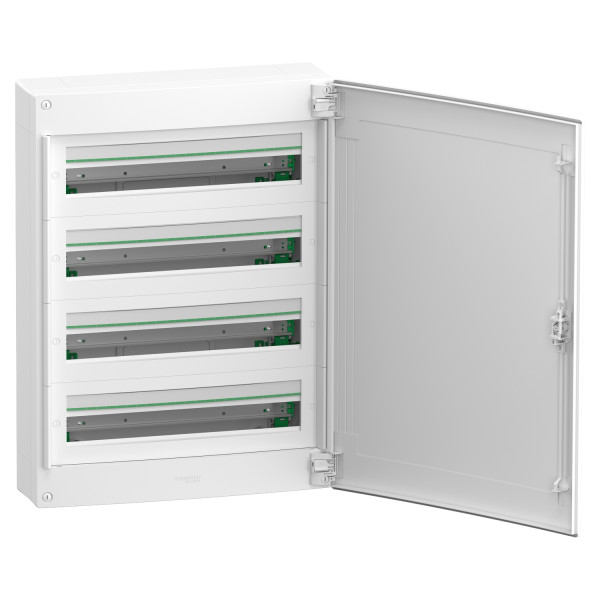 Щит розподільчий навісний, 4 ряди, 96 модулів, білі двері, PrismaSeT XS Schneider Electric LVSXQ424