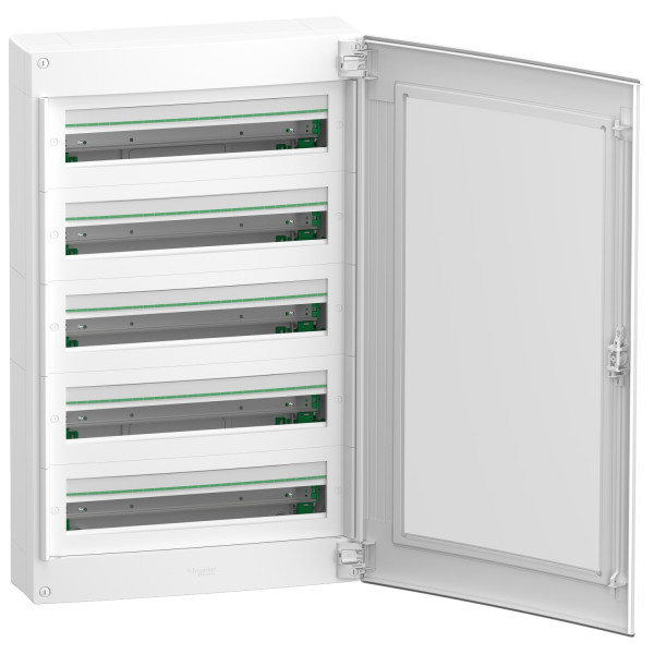 Щит розподільчий навісний, 5 рядів, 120 модулів, прозорі двері, PrismaSeT XS Schneider Electric LVSXR524