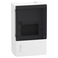 Щит Resi9 MP 1ряд/4 модуля, навесной, дымчатые двери Schneider Electric MIP12104S