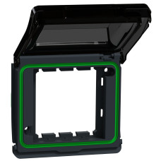 Крышка бокса для механизмов Unica New IP55 Mureva Styl, Черная, Schneider Electric MUR35110