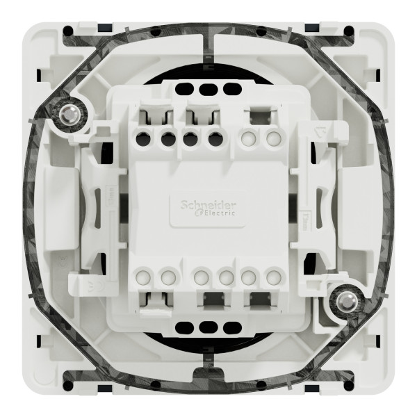 Вставка переключателя 1-клавишного Mureva Styl, IP55, Черный, Schneider Electric MUR37021