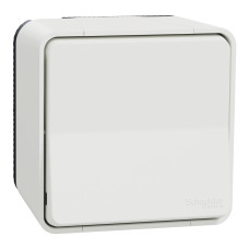 Переключатель 1-клавишный Mureva Styl, IP55, Белый, Schneider Electric MUR39021
