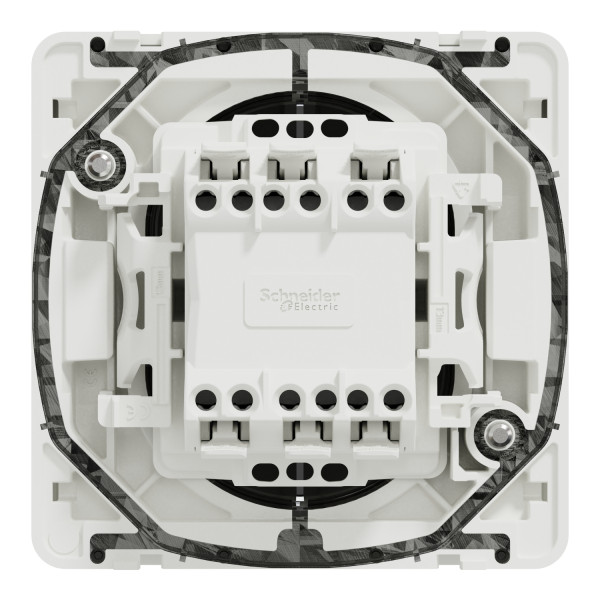 Вставка переключателя 2-клавишного Mureva Styl, IP55, Белый, Schneider Electric MUR39022