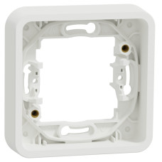 Рамка для внутреннего монтажа 1-постовая Mureva Styl, IP55, Белый, Schneider Electric MUR39107