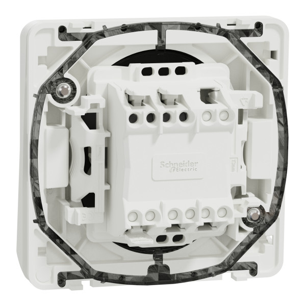 Вставка переключателя 1-клавишного Mureva Styl, IP55, Белый, Schneider Electric MUR39723