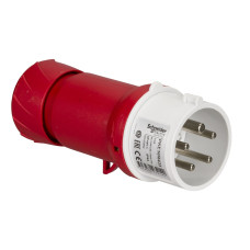 Штекерна вилка, гвинтова, 16А, 3P+N+E, IP44, 380-415В, Schneider Electric PKE16M435