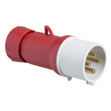 Штекерна вилка, гвинтова, 32А, 3P+E, IP44, 380-415В, Schneider Electric PKE32M434