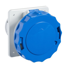 Розетка панельна пряма, гвинтова, 16А, 2P+E, IP67, 200-250В, Schneider Electric PKF16G723