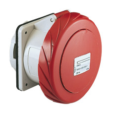Розетка панельна пряма, гвинтова, 32А, 3P+E, IP67, 380-415В, Schneider Electric PKF32G734