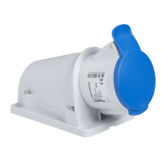 Розетка настінна, гвинтова, 32А, 2P+E, IP44, 380-415В, Schneider Electric PKF32W423